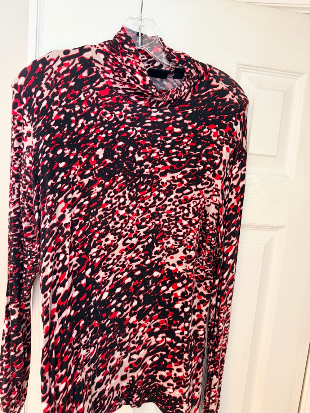 Tribal Women’s Red & Black Long Sleeve top.